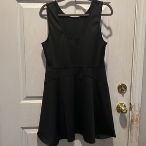 Tennis dress with shorts, black